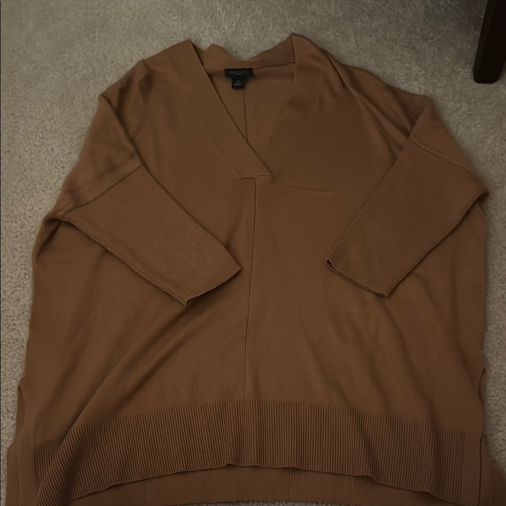 Brown V-Neck Sweater